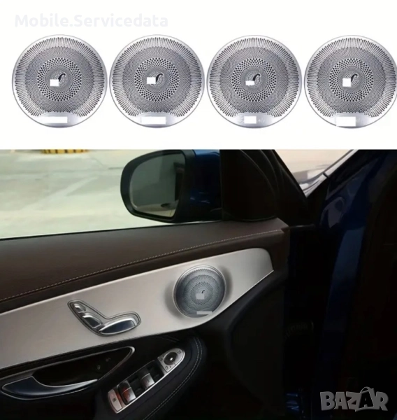 Капаци бленди за високоговорители тонколони Burmester за Mercedes C class W205, снимка 1
