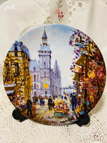 порцеланова чиния за стена , снимка 1