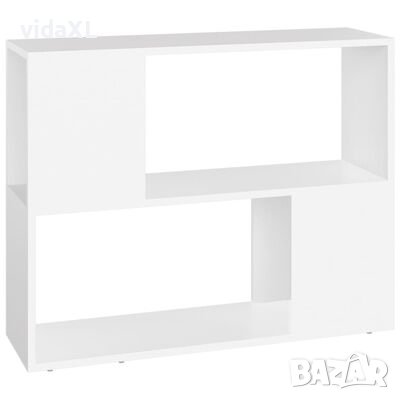 vidaXL ТВ шкаф, бял, 80x24x63 см, ПДЧ（SKU:809116, снимка 1