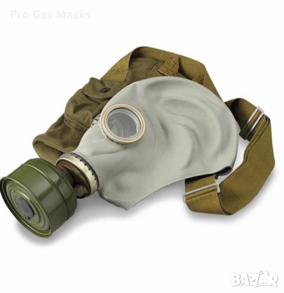 Професионален Противогаз с филтър  само за 25 лв. Резервен филтър 6 лв. Брезентова чанта 8 лв. Вакса, снимка 1