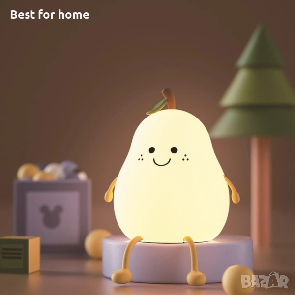 HAPPYBAG Сладка силиконова нощна лампа за деца, снимка 1
