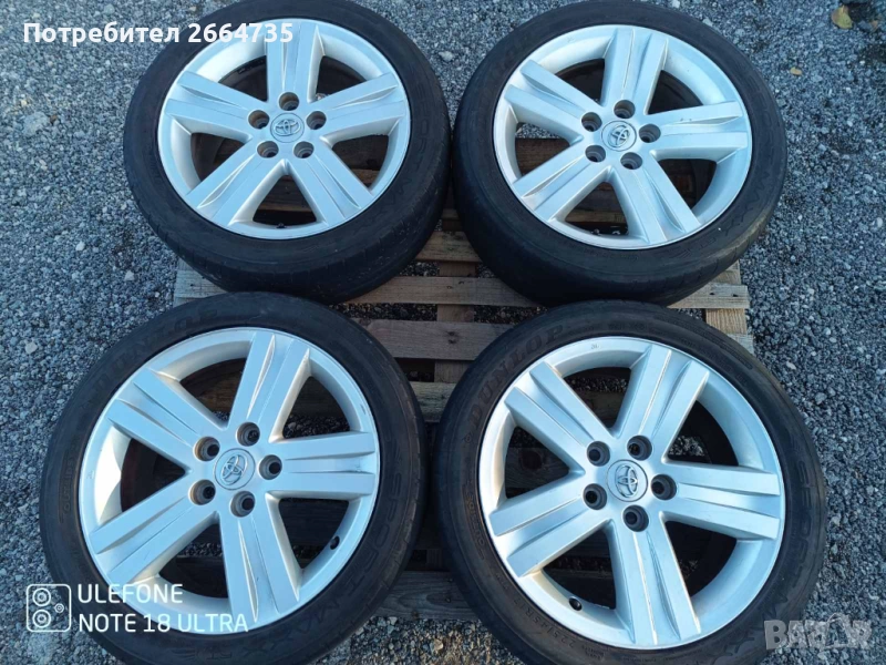 Лети джанти Toyota 5/114.3/17, снимка 1