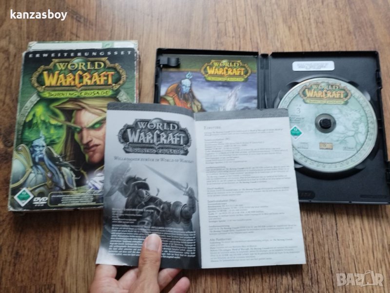 world of warcraft the burning crusade dvd rom - видео игра 3 диска в комплекта , снимка 1