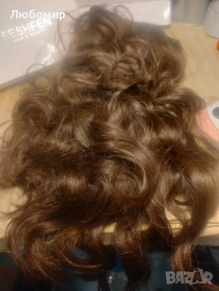 Дълга кестенява перука 21, снимка 1