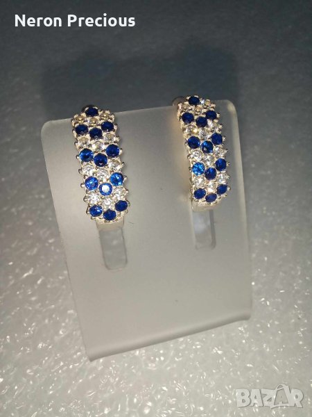 Сребърни обеци, снимка 1