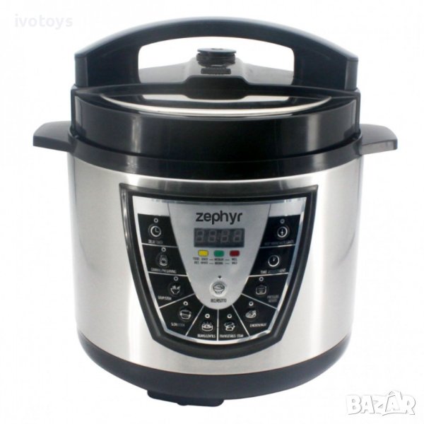 Мултикукър под налягане ZEPHYR ZP 1985 D6, 7в1, 1000W, Slow cooker, 6 литра, Таймер, Отложен старт , снимка 1