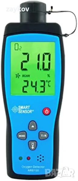 Интелигентен сензор AR8100 25% преносими цифрови детектори за кислород O2 тестер, снимка 1