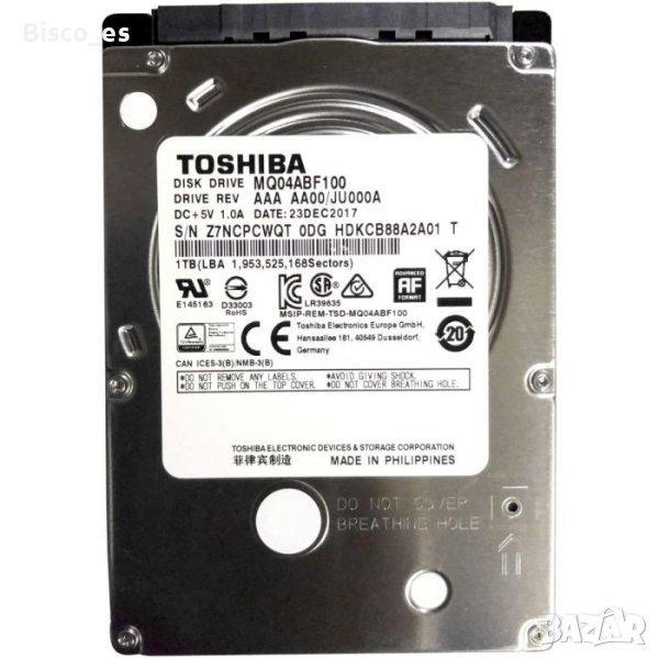 Toshiba mq01abd 750 GB disco duro interno 2.5", снимка 1
