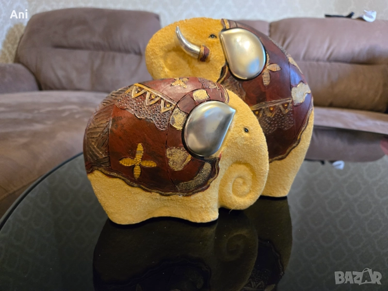 Преплетени слончета ваза , снимка 1