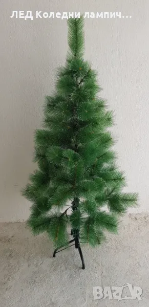 Заснежена Коледнa Елхa 120 см, Изкуственa с бели връхчета, 110 клонки, снимка 1