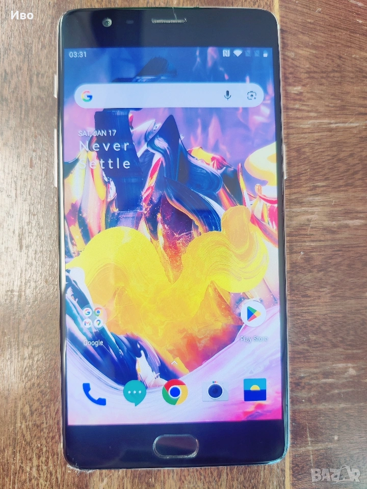 Oneplus 3T 64GB/6GB, бърз, две сим карти, бледо златист, снимка 1