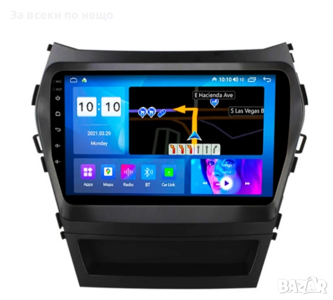 9-инчова мултимедия за HYUNDAI Santa Fe 3 (2013–2018) + подарък камера, снимка 1