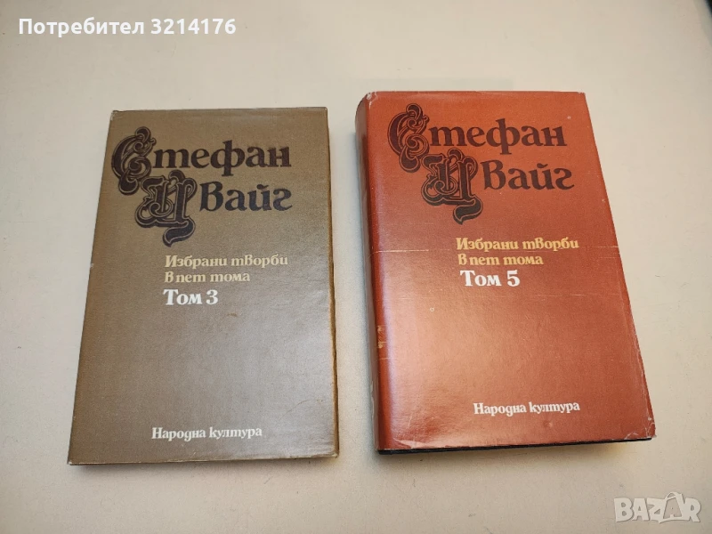 Избрани творби в пет тома. Том 3. Леганди. Еразъм Ротердамски. Една съвест срещу насилието С. Цвайг, снимка 1