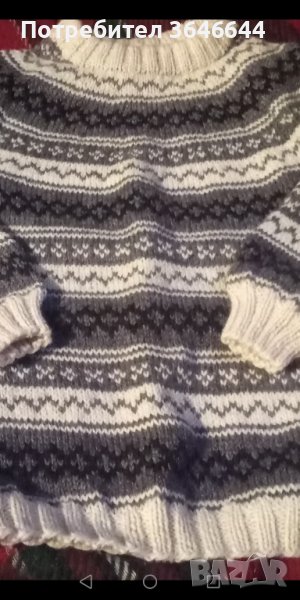 Детски плетен пуловер, снимка 1