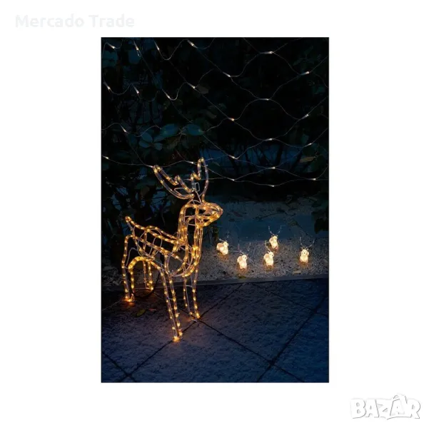 Декоративен LED Коледен елен Mercado Trade, 168 светодиода, снимка 1