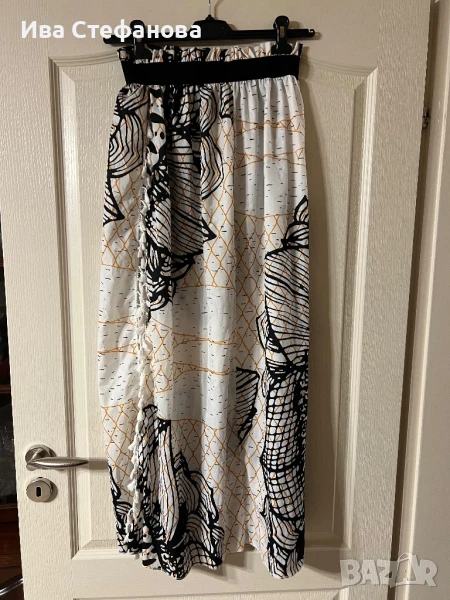 Нова дълга цепка универсален размер  ежеднивна елегантна пола бохо стил пискюли , снимка 1