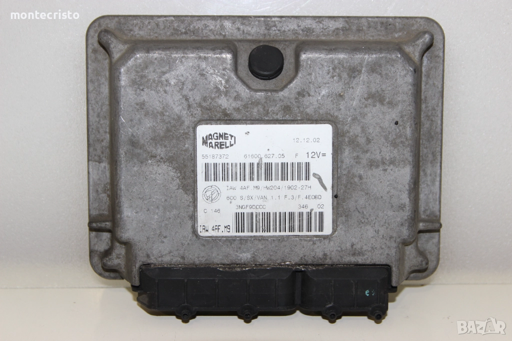 Моторен компютър Fiat Seicento (1998-2010г.) 55187372 / IAW4AFM9 / 6160062705 / IAW 4AF.M9, снимка 1