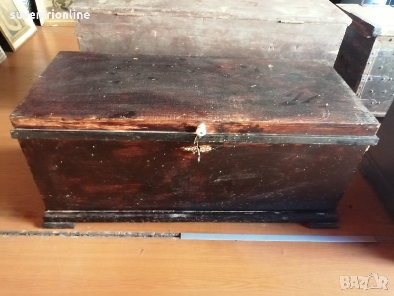 Стар дървен сандък, снимка 1