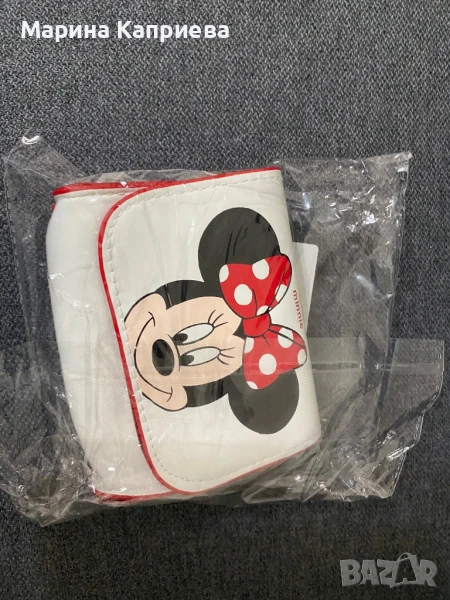 Мини портмоне / чантичка с дълга дръжка. Тематично на Мини Маус, снимка 1