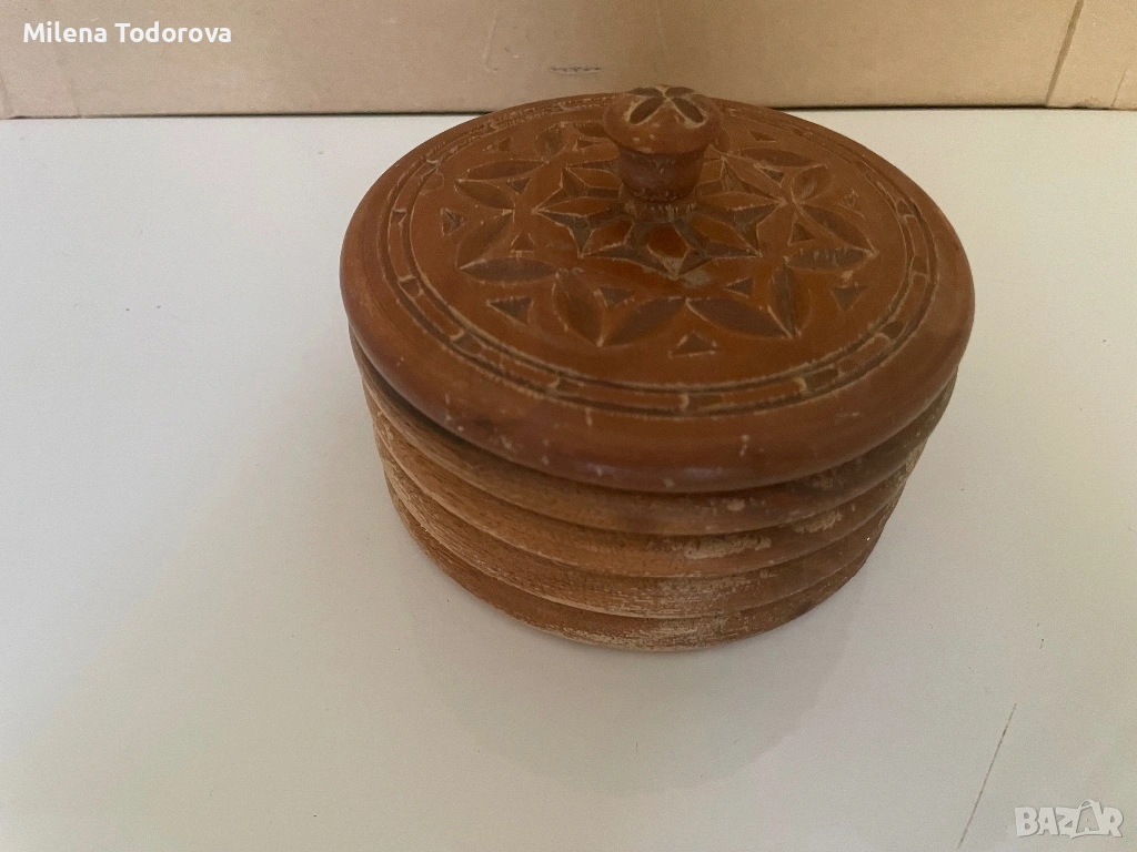  Стара дървена кутия, снимка 1