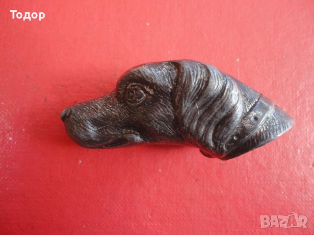 Старинна дръжка за камшик нагайка бич бастун куче , снимка 4 - Колекции - 40166008