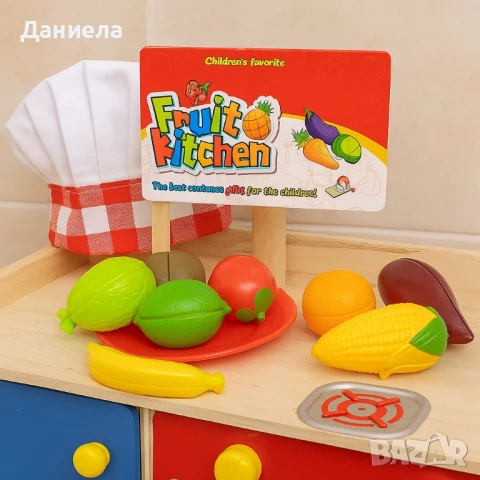 Детски комплект от плодове и зеленчуци , снимка 2 - Играчки за стая - 50865705