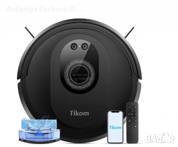 Робот прахосмукачка Tikom G8000 Max нова, снимка 2 - Прахосмукачки - 52650287