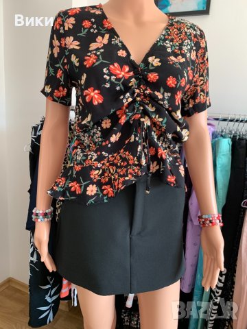 Zara черен панталон пола, снимка 3 - Панталони - 40485934