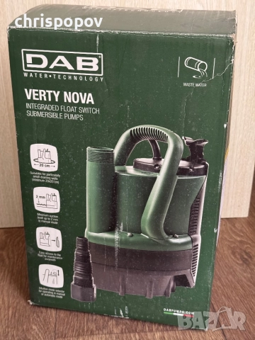 Потопяема дренажна помпа DAB VERTY NOVA 400 M, снимка 2 - Водни помпи - 52386197