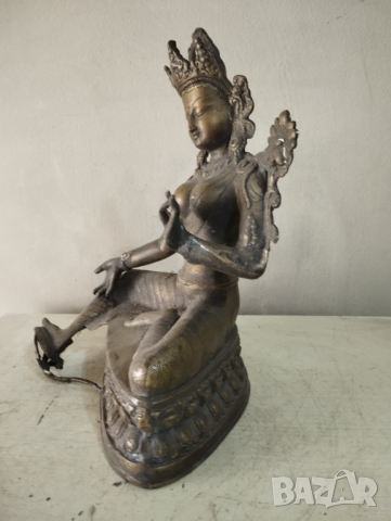 Стара статуетка -Буда, снимка 3 - Други ценни предмети - 44715545