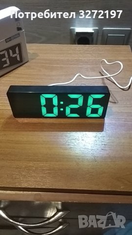 Цифров LED огледален настолен часовник,цифрова аларма,дата,температура и др.функции, снимка 12 - Други - 40933576