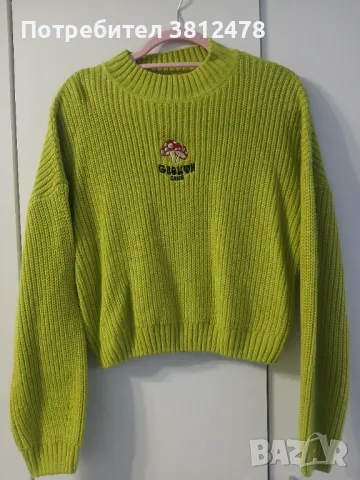 HOUSE BRAND Нов (без етикет) пуловер с бродерия