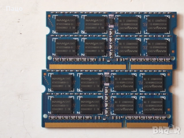 Nanya 4GB 2Rx8 PC3-12800S , снимка 3 - Лаптоп аксесоари - 52024452