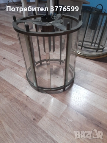 Старо огледало и абажур, снимка 3 - Антикварни и старинни предмети - 53828692