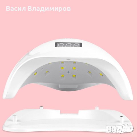 Елегантна и компактна UV LED лампа за нокти SUN5 с висока мощност-48W, снимка 6 - Продукти за маникюр - 42216361