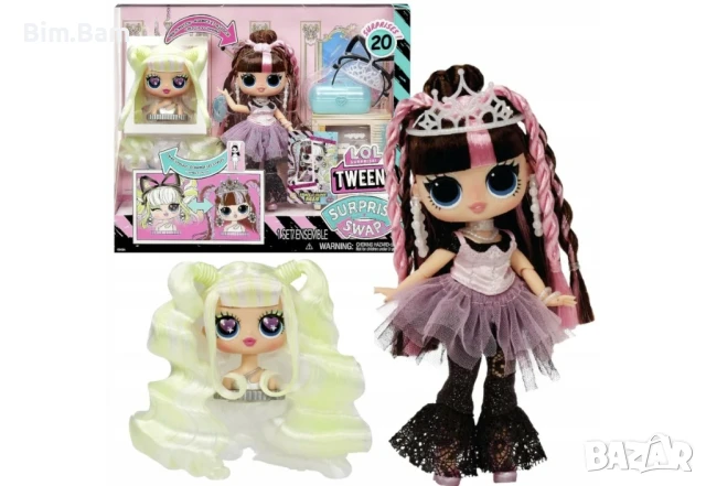 Модна кукла L.O.L. Surprise Tweens Surprise Swap - Billie с глава за стилизиране и аксесоари