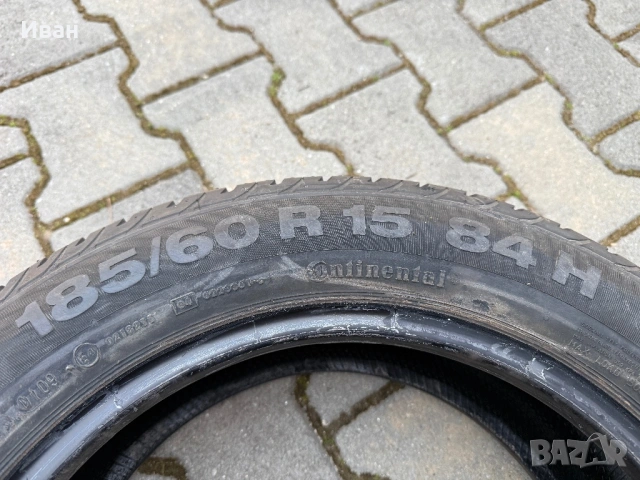 26р. ЧИСТО НОВИ Летни Гуми 185/60R/15 -CONTINENTAL- DOT:0109, снимка 8 - Гуми и джанти - 53868163