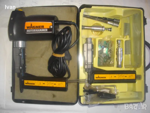 WAGNER MOTORHAMMER 0177 Пълен комплект немски електрически такер ел.длето професионален 120W 2 прист, снимка 18 - Други инструменти - 47717541