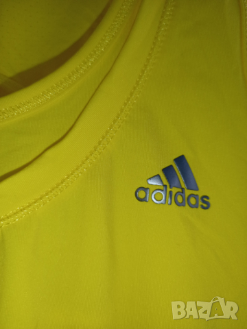 Adidas жълт потник S, снимка 7 - Потници - 36344001