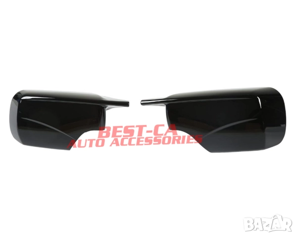 Капаци огледала със щипки черен пиано лак Batman подходящи за BMW E46, снимка 3 - Аксесоари и консумативи - 52635894
