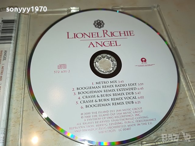 LIONEL RICHIE ANGEL CD-ISLAND ВНОС GERMANY 0504231147, снимка 3 - CD дискове - 40262235