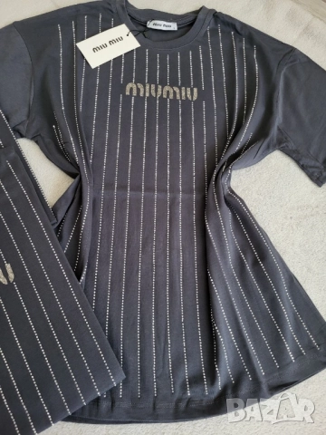 овърсайз тениска miu miu , снимка 9 - Тениски - 51173953