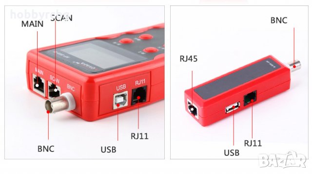 Кабелен тестер за проследяване, тестване и измерване на лан кабели с ниско напрежение, снимка 9 - Друга електроника - 35991371