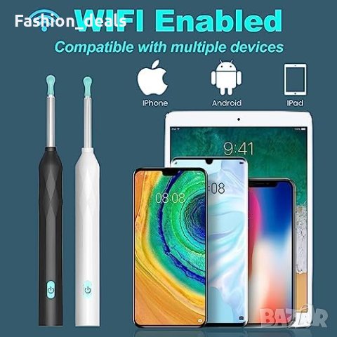 Нов Комплект за отстраняване на ушна кал/Ендоскоп за iPhone Ipad Android, снимка 4 - Други - 41577349