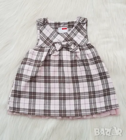 Карирана рокля за бебе 2-4 месеца, снимка 7 - Бебешки рокли - 48020236