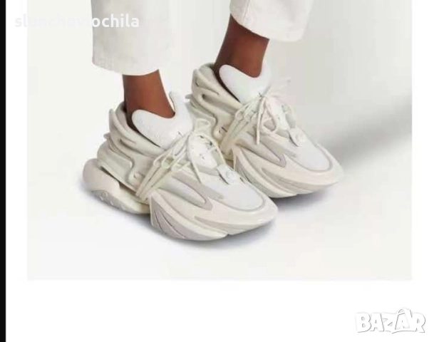 BALMAIN - Unicorn Sneakers White, снимка 2 - Спортни обувки - 51613852