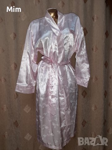  Sedalia Classics S /М Розов сатенен халат , снимка 3 - Нощници - 39368009