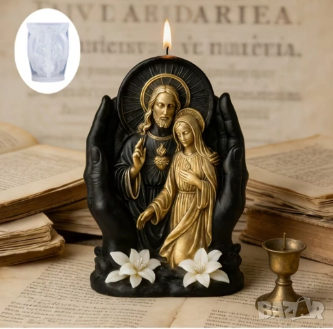 Молд светото семейство с ръце (8), снимка 3 - Форми - 53088712