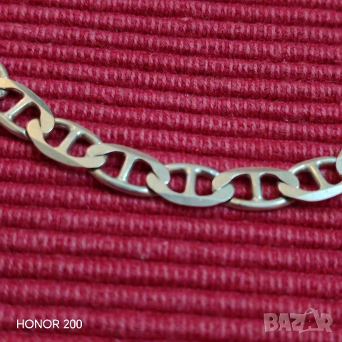 Сребърна гривна, унисекс. , снимка 2 - Колиета, медальони, синджири - 53667754