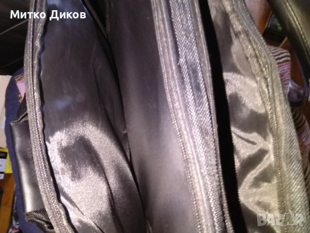  Мъжка чанта маркова за през рамо лаптоп М промазан плат  като нова, снимка 8 - Чанти - 41936831